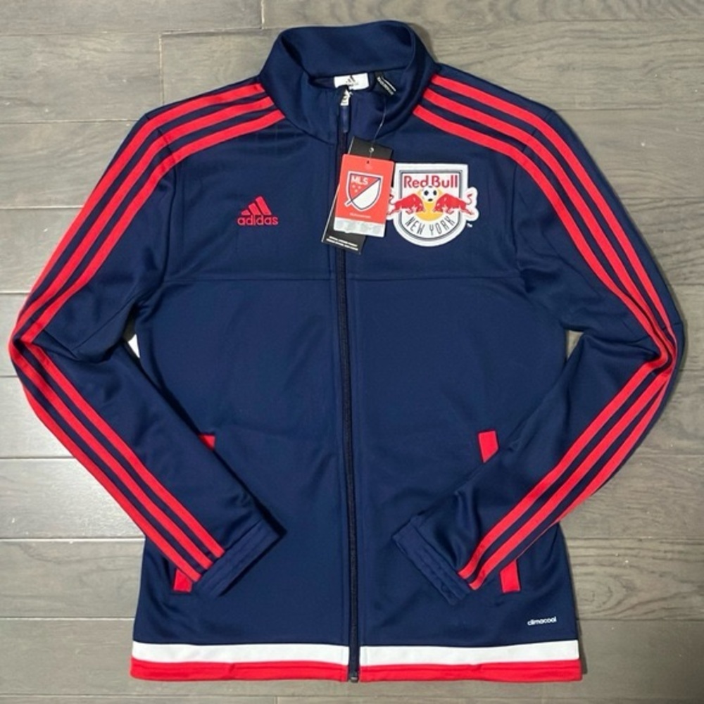 EUC Adidas New York Red Bull Track Jacket Size Large